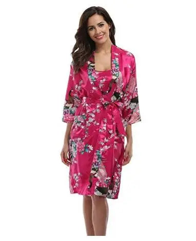 2019 Women Robe & Gown Sets Sexy Lace Sleep Lounge Pijama Long Sleeve Ladies Nightwear Bathrobe Night Dress With Chest Pads