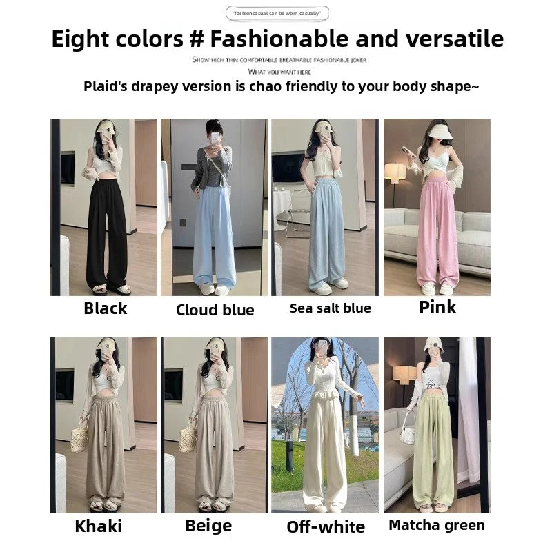 A must-have for women going out: versatile women's pants. Sporty wide-leg casual pants