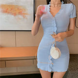 Woman Dress Night Club Dresses for Women 2024 Tight Clothes Mini Bodycon Short Red One-piece Sensual Sexy Xxl Summer Hot Cotton