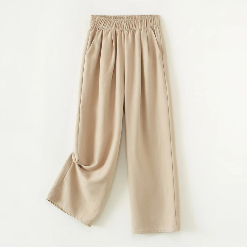 A must-have for women going out: versatile women's pants. Sporty wide-leg casual pants