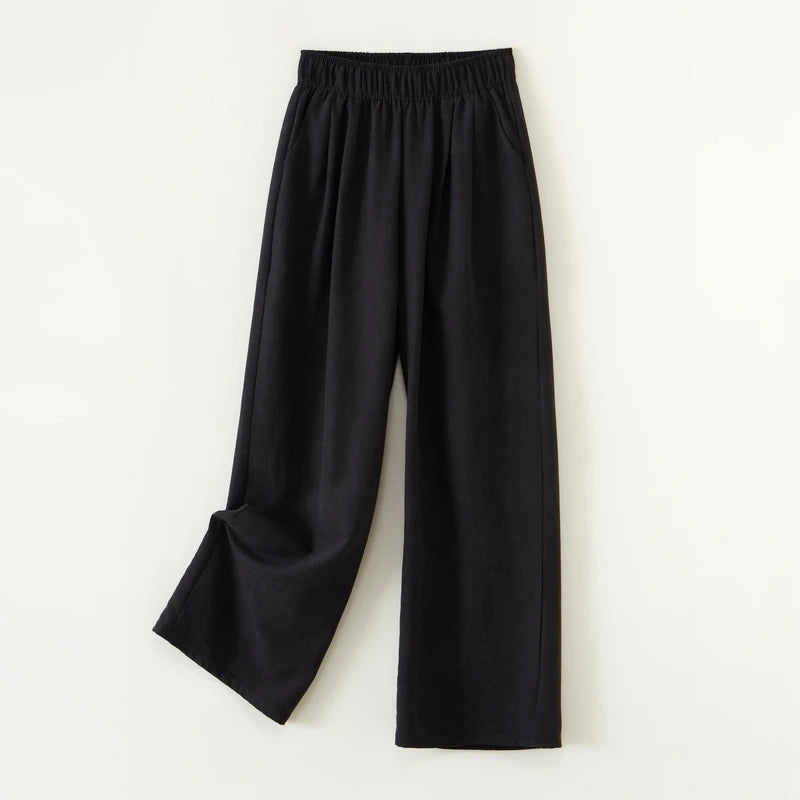 A must-have for women going out: versatile women's pants. Sporty wide-leg casual pants
