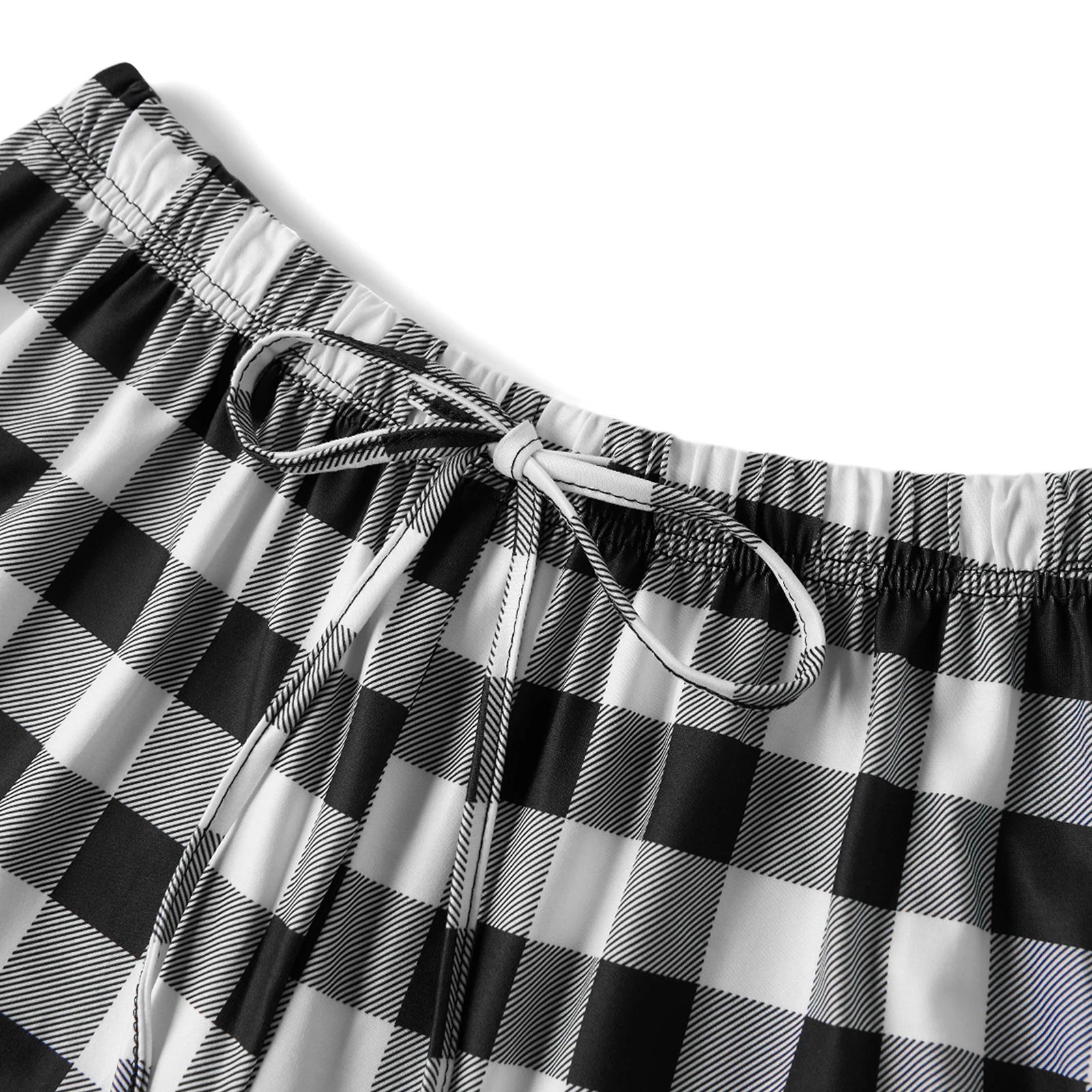 Women Red Plaid Pajama Bottoms with Pockets Drawstring Sleepwear Pants Loose Stretch Home Lounge Sleepwear Nightwear Trousers