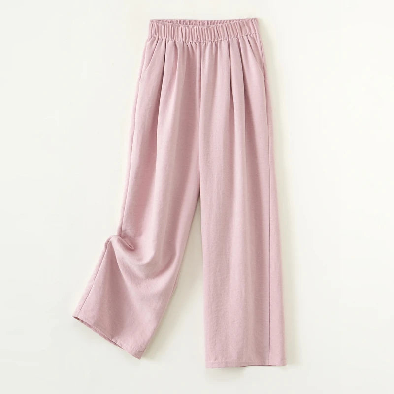 A must-have for women going out: versatile women's pants. Sporty wide-leg casual pants